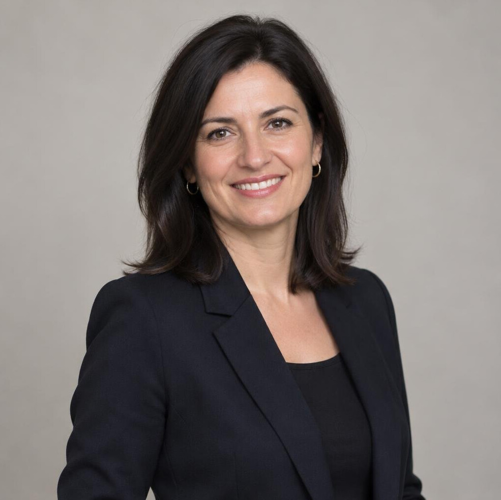 Smiling businesswoman in a blazer portrait