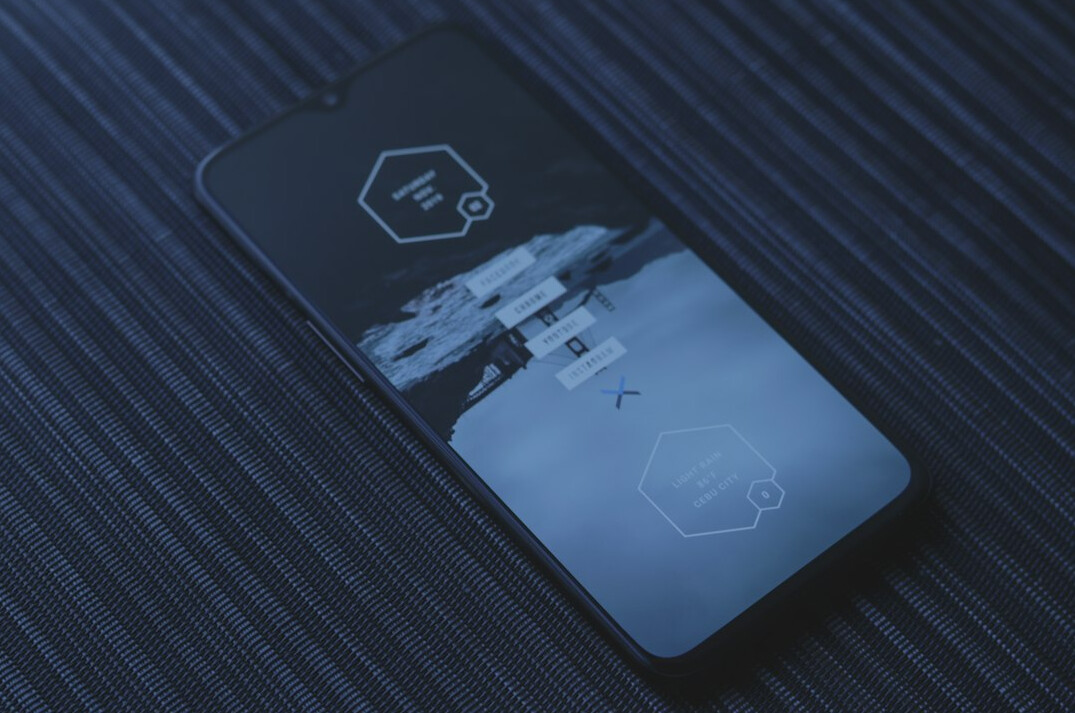 futuristic insurance app interface